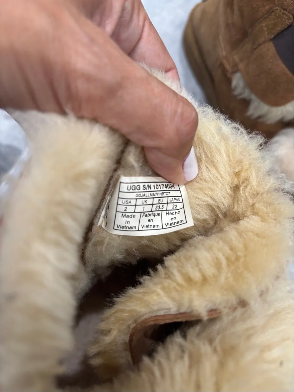 UGG worn only